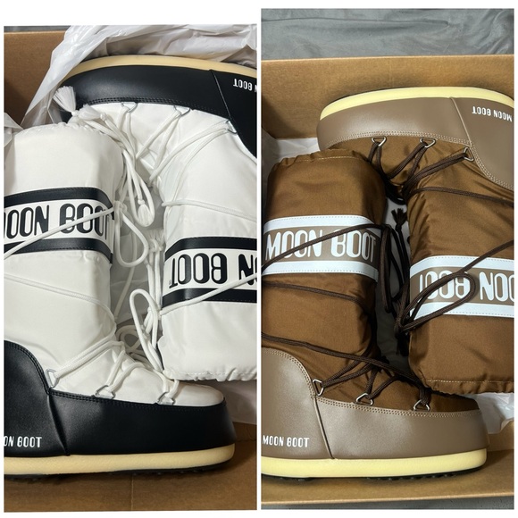Moon Boot Shoes - Moon Boot woman Black and Brown Snow Boots